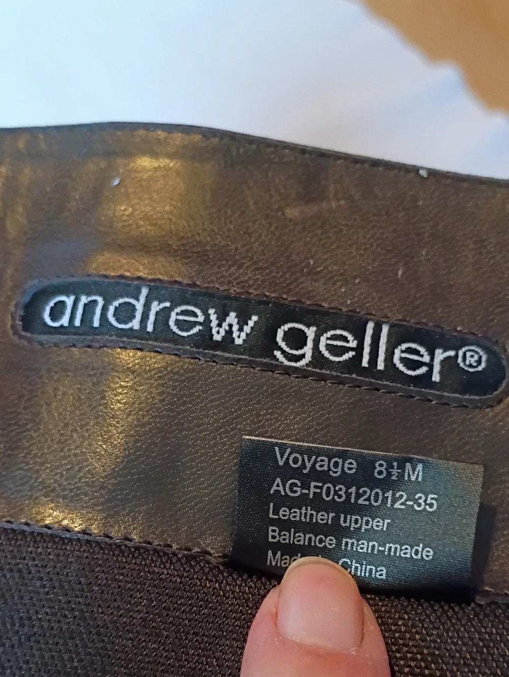 Andrew Geller Tall Dark Brown Leather Riding Boots